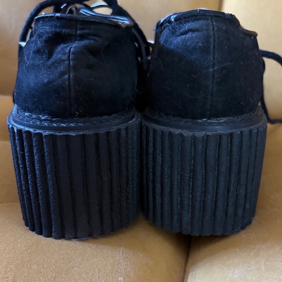 Vintage Demonia Black Suede Platform Creepers with Studs - Picture 10 of 14